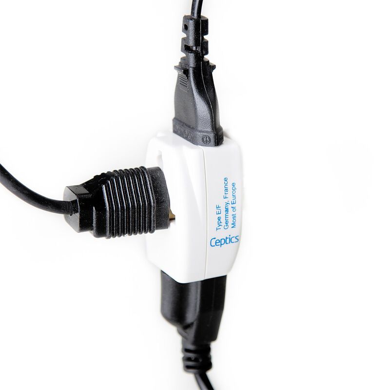 Adaptador De Viaje Ceptics Tipo L 3 Outlet Para... image number null