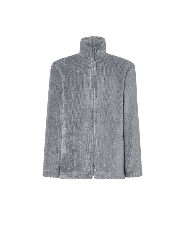 Bata con Cremallera a Rayas Gris image number null