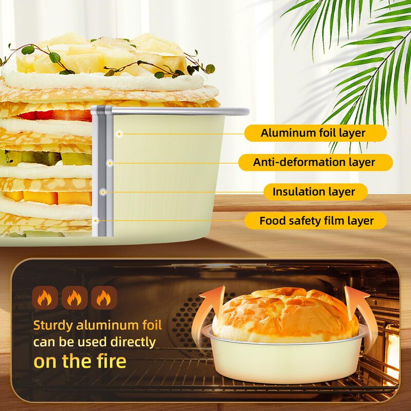 Moldes Desechables para Tartas Beasea - Pack de... image number null