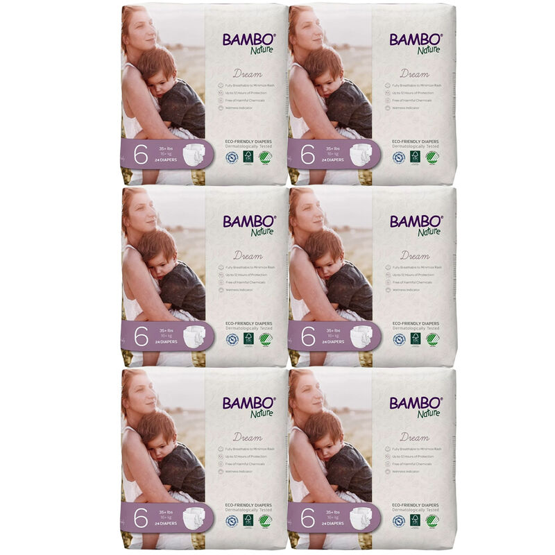 Pañales Bambo Nature Dream 144pz Talla 6 image number null