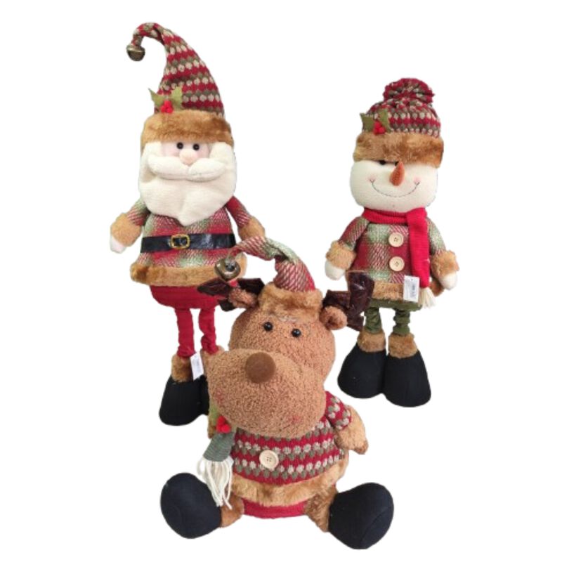 Kit Adornos Navide&ntilde;os Mu&ntilde;eco De Nieve, Santa Y ... image number null