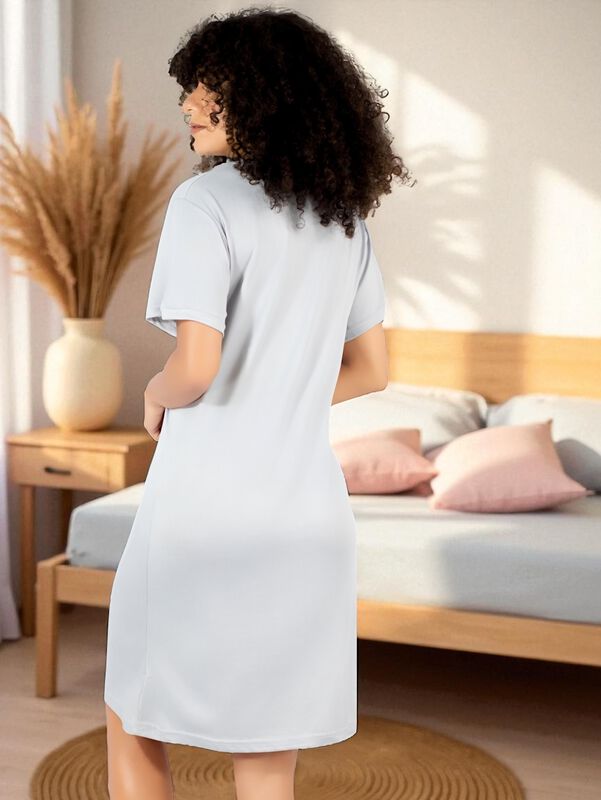 Camison Para Dormir Mujer Pijama Aesthetic Bata... image number null