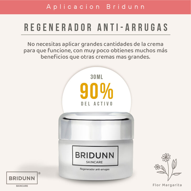 Crema Facial Natural Bridunn Antiarrugas Extrac... image number null