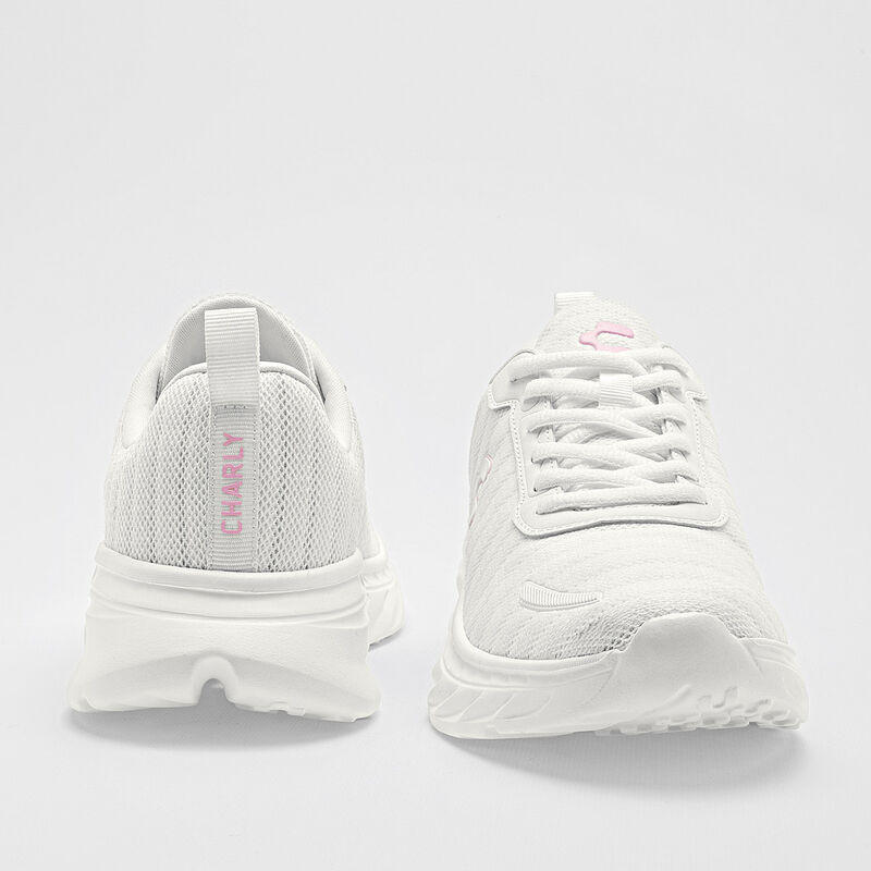Charly Tenis deportivo para mujer blanco, runni... image number null