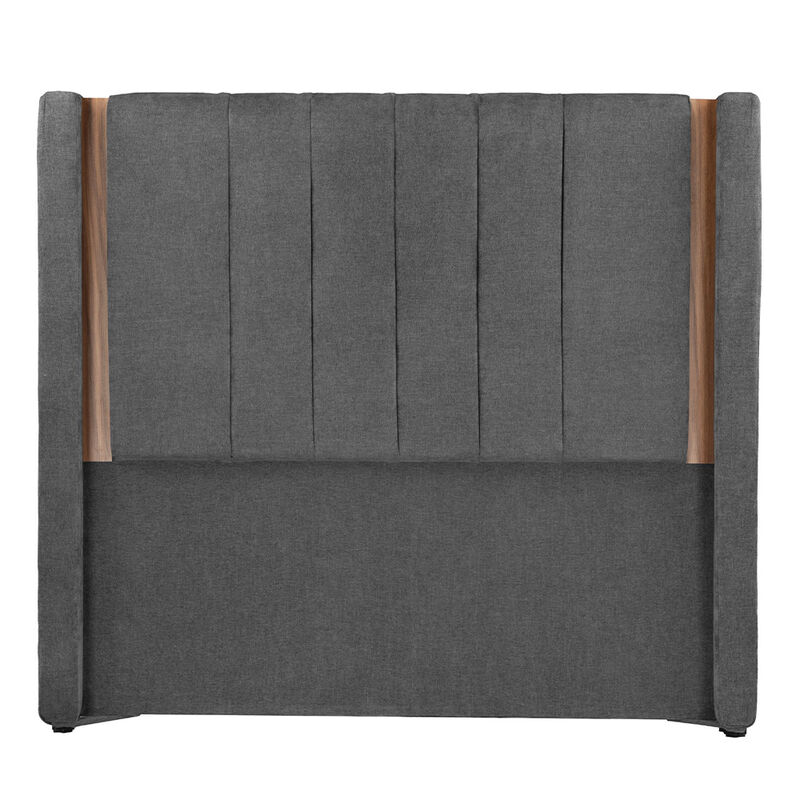 Cabecera Queen Size Dicasa Linz Gris Oscuro image number null