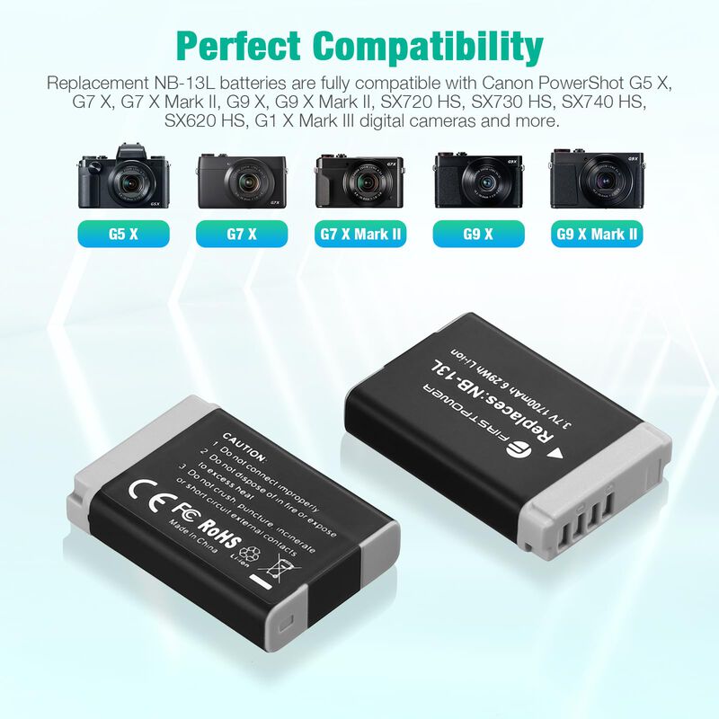 Bater&iacute;a Y Cargador Usb Dual Para Canon Powersho... image number null