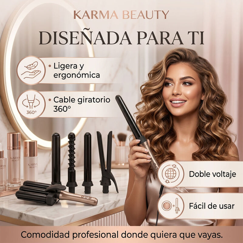 Rizador De Pelo M&uacute;ltiple Infinite Wand 6 En 1 K... image number null