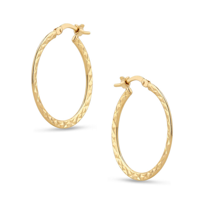Arracadas Diamantadas Oro 10k 20 Mm | Bizzarro image number null
