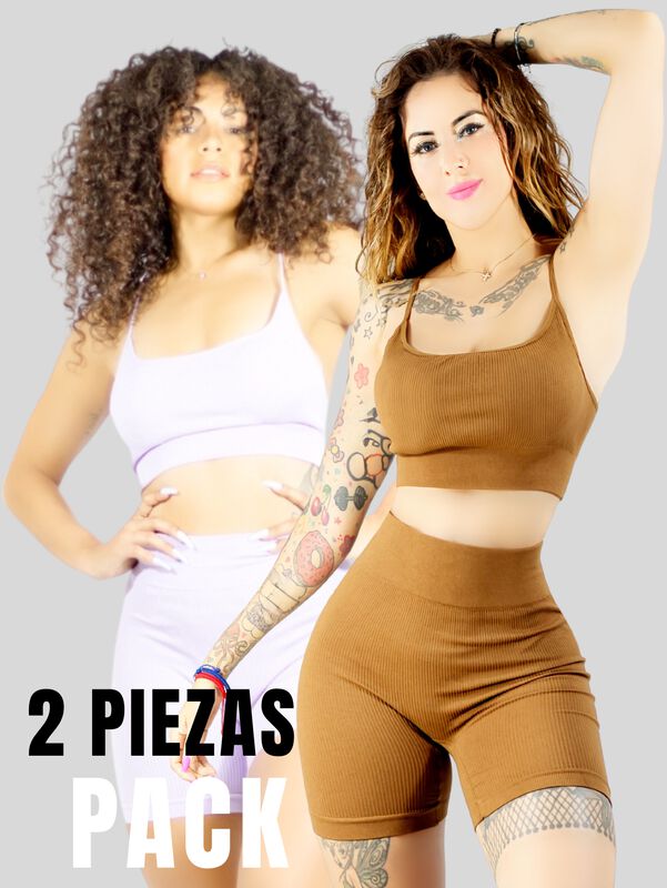 Set De Dos Conjunto Deportivo Casual Mujer Shor... image number null