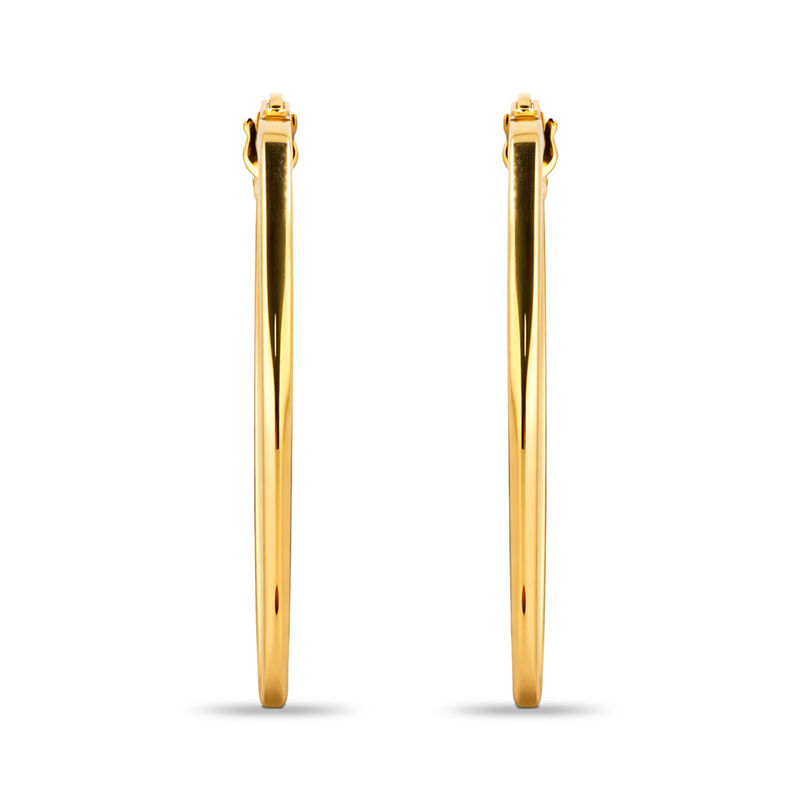 Arracadas Ovaladas Oro 10k Con Platinado 16&times;22 ... image number null