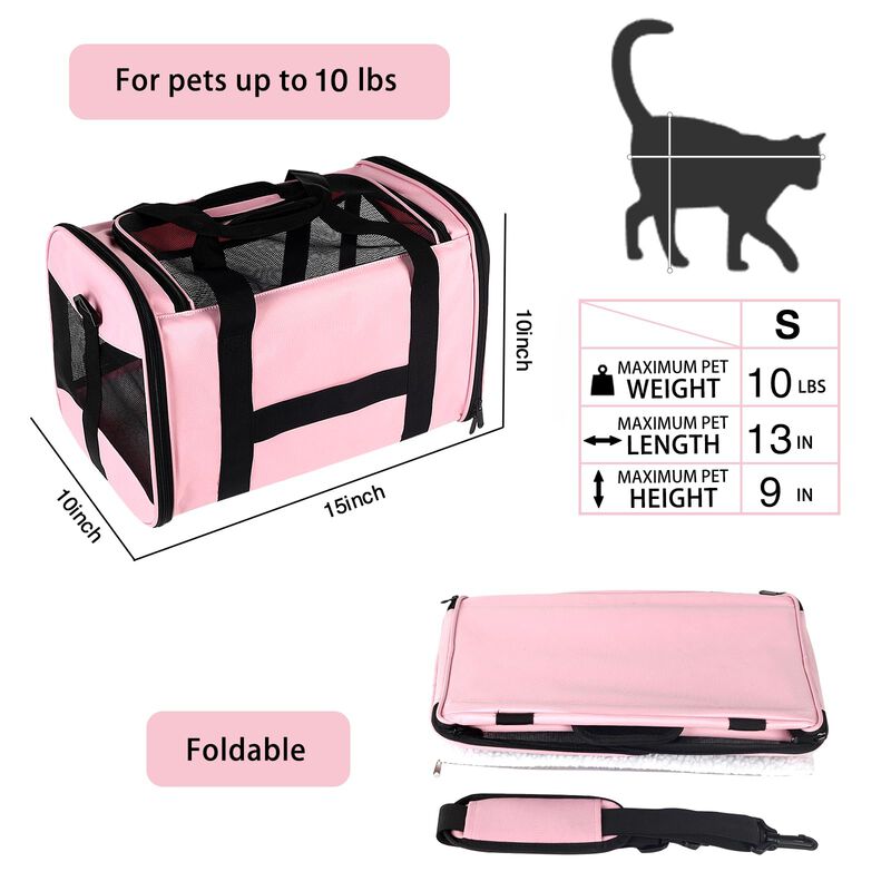 Transport&iacute;n Top Tasta 38x25x25 Cm Rosa Plegable image number null