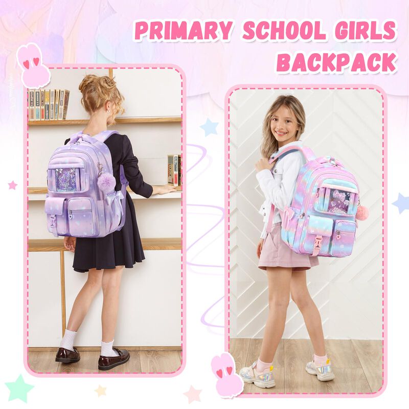 Mochila Pig Pig Girl 29x16x45 Cm Concha Morada image number null