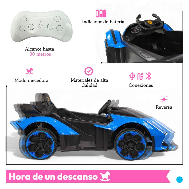 Carro Montable Para Niños Ferrari Con Control R... image number null