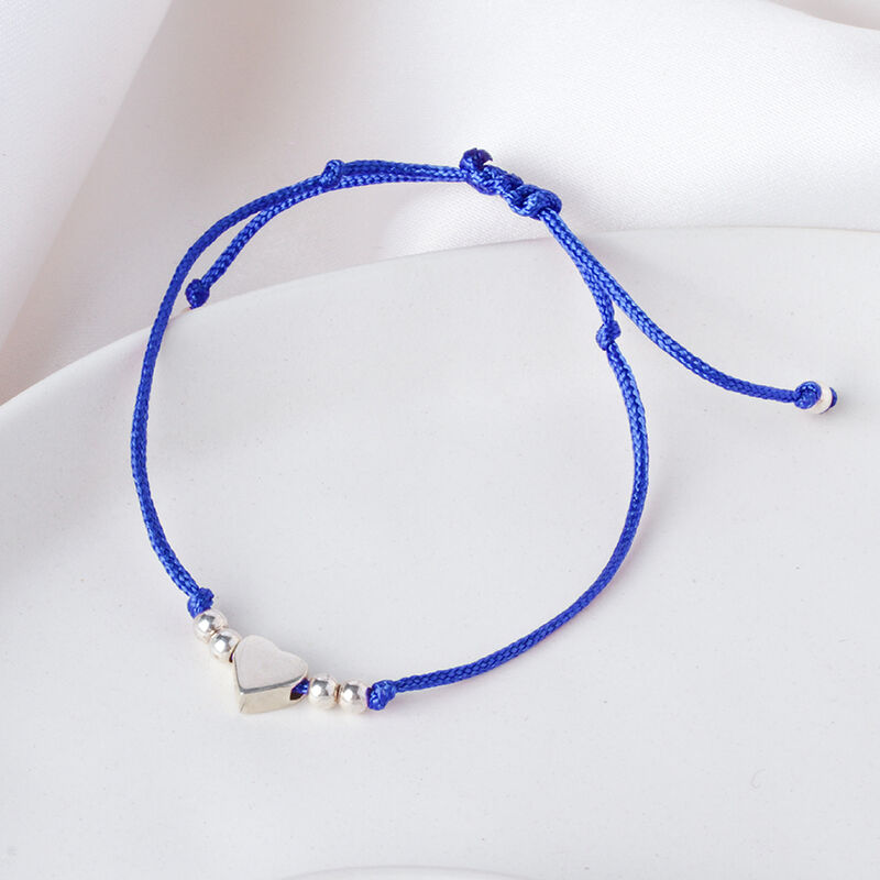 Pulsera Maite De Plata Con Hilo image number null