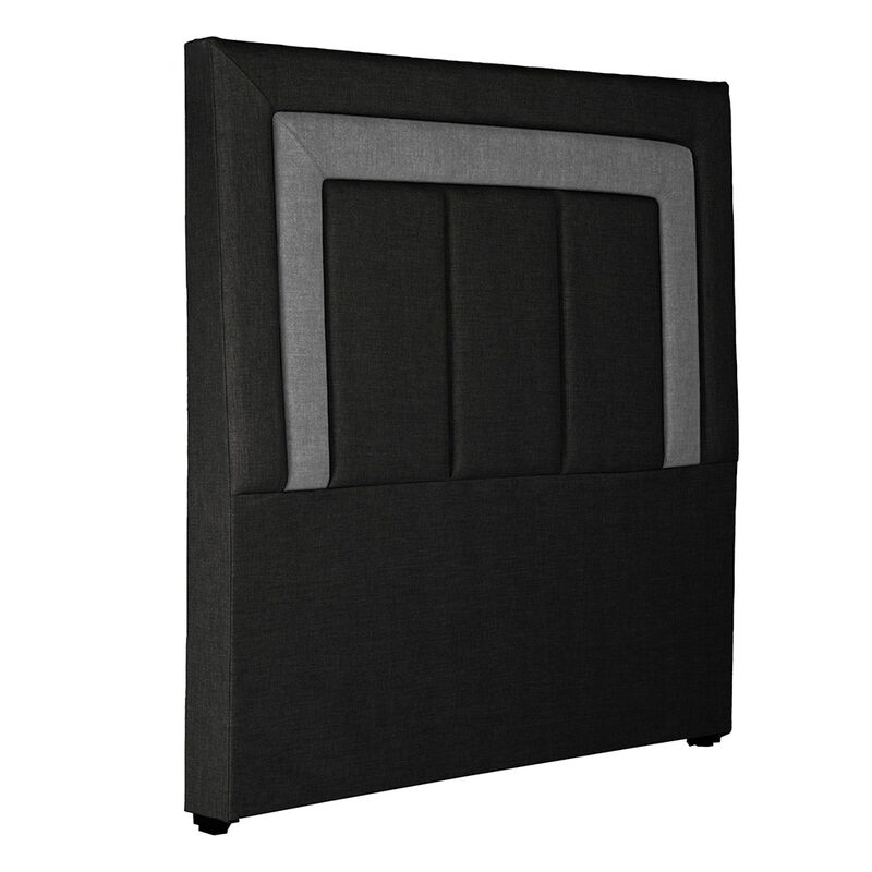 Cabecera Matrimonial Dicasa Bora Gris Oscuro image number null