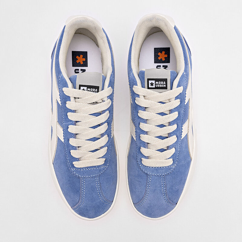 Mora Urban Tenis urbano para mujer azul blanco image number null