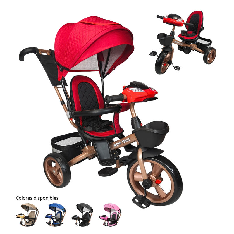 Triciclo Infantil Tipo Carriola con Bast&oacute;n Ajus... image number null