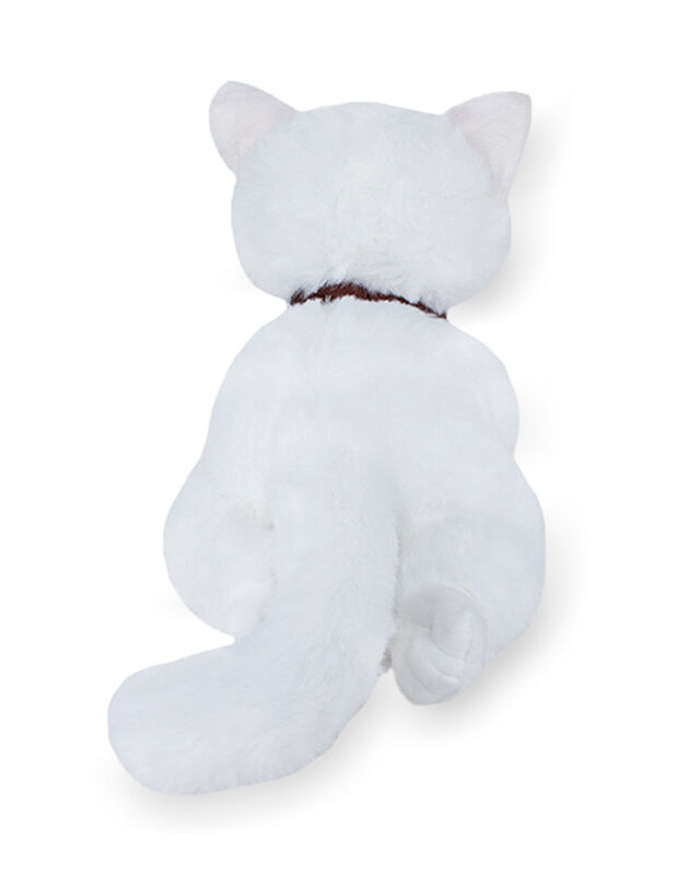 Gatito De Peluche Acostado Con Correa Ojos Bril... image number null