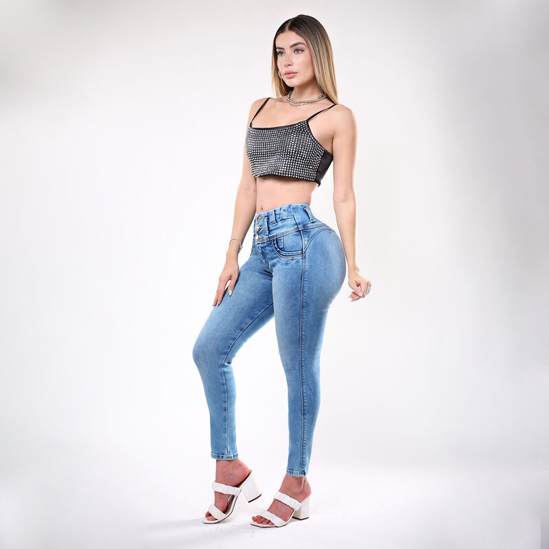 Jeans N4620 Stretch Super Skinny Corto Mujer image number null