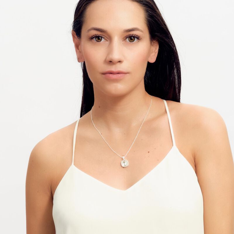 Collar Mujer Oro 14k Plata Zirconia, Regalos Ma... image number null