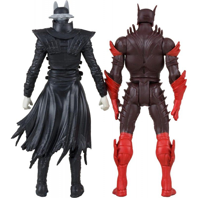 Figuras Batman Who Laughs + Batman Rojo + C&oacute;mic... image number null