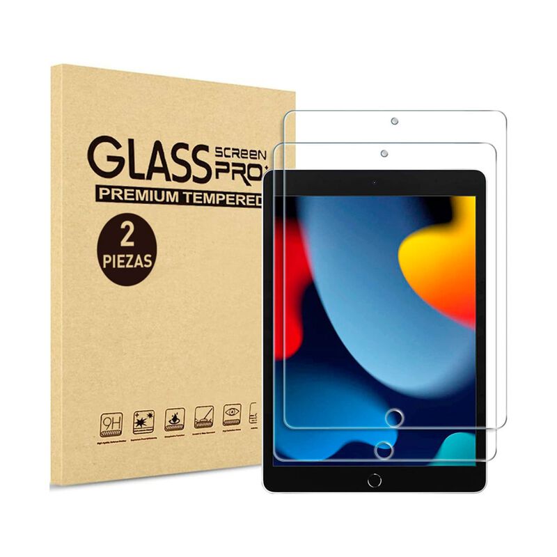 2 Micas Cristal Vidrio Templado para iPad 9, 8 ... image number null