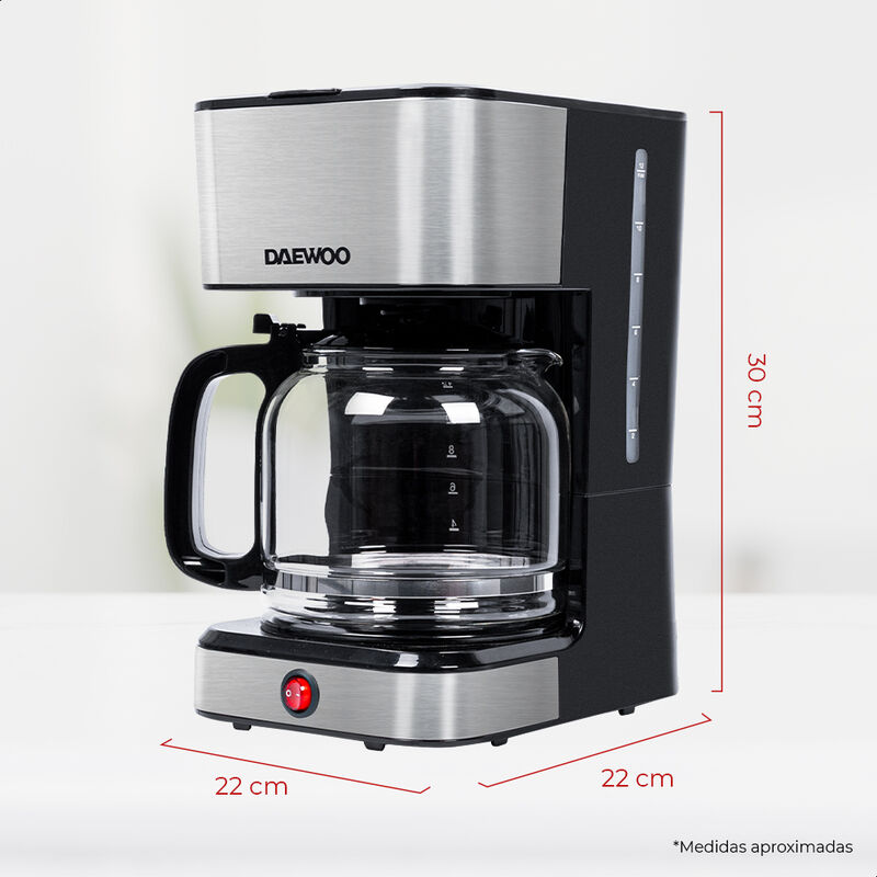 Cafetera Daewoo 1.8 L 15 tazas filtro reutiliza... image number null