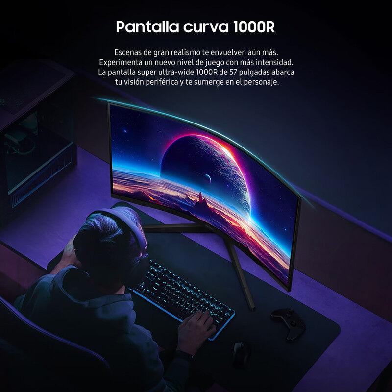 Monitor Gamer Curvo Samsung Odyssey G5 G55c Led... image number null