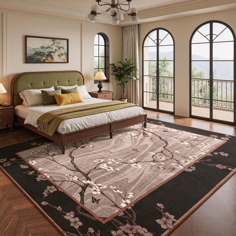 Alfombra Opreine 244 cm &times; 152 cm Estampado Flor... image number null