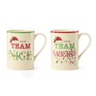 Juego De 2 Tazas Lenox 414 ml Navidad Travieso Y Bueno