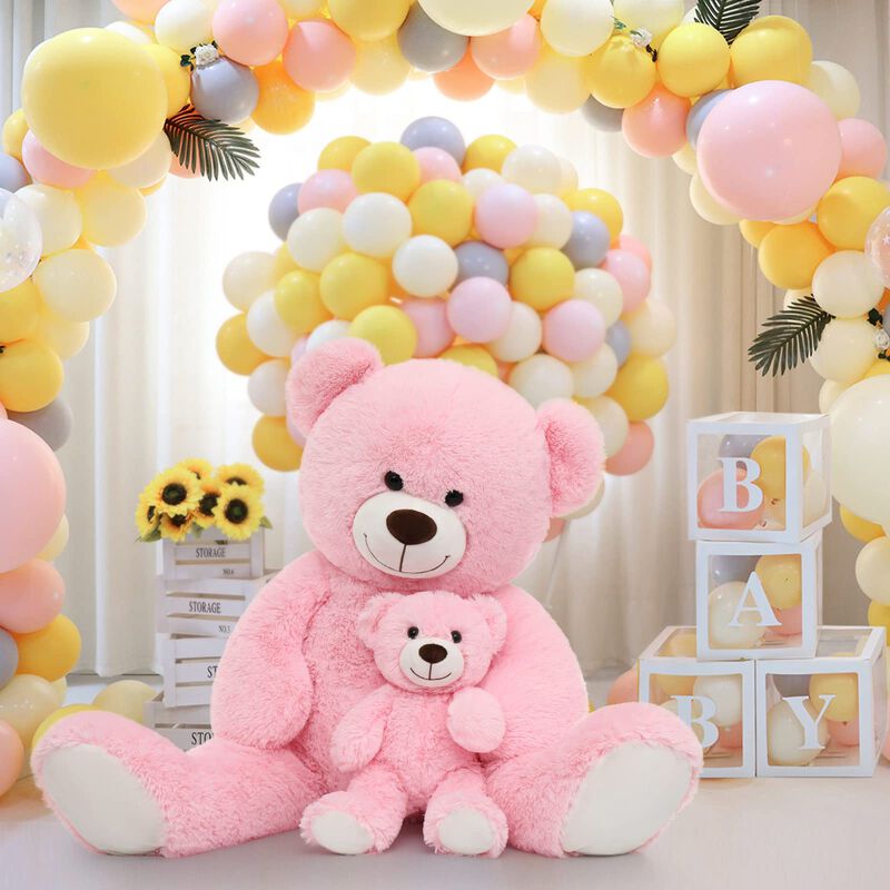Oso De Peluche Morismos Giant, Rosa, 100 Cm, Co... image number null