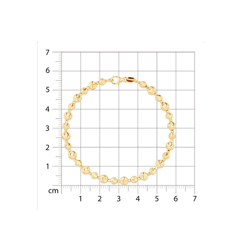 Pulsera Bola Diamantada Oro 14k 19 cm | Bizzarr... image number null