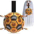 Pelota De F&uacute;tbol Qdan De Juguete Para Perros De Tama&ntilde;o Mediano, Dise&ntilde;o De Halloween