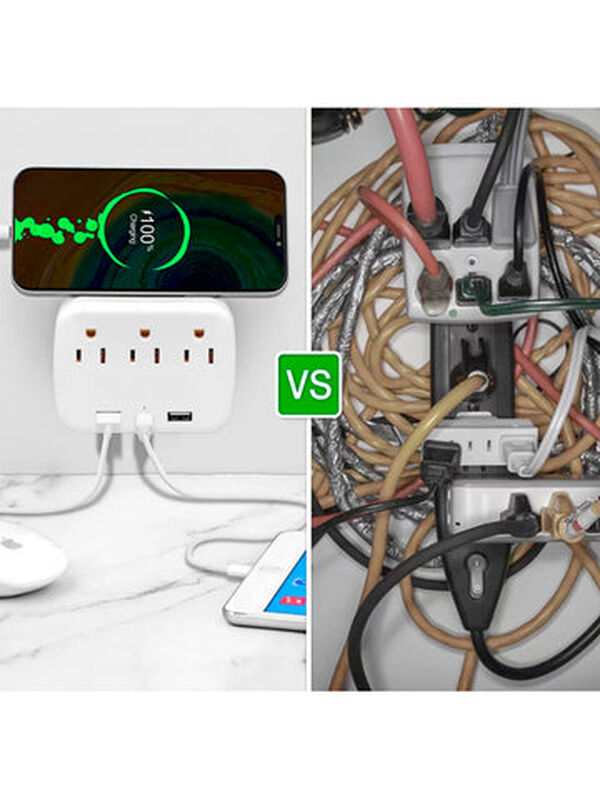 Multicontacto Fratech 2 Tomas CA, 2 Puertos USB... image number null