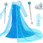 Conjunto De Vestido De Princesa Party Chili 3t-10a Con Capa Larga