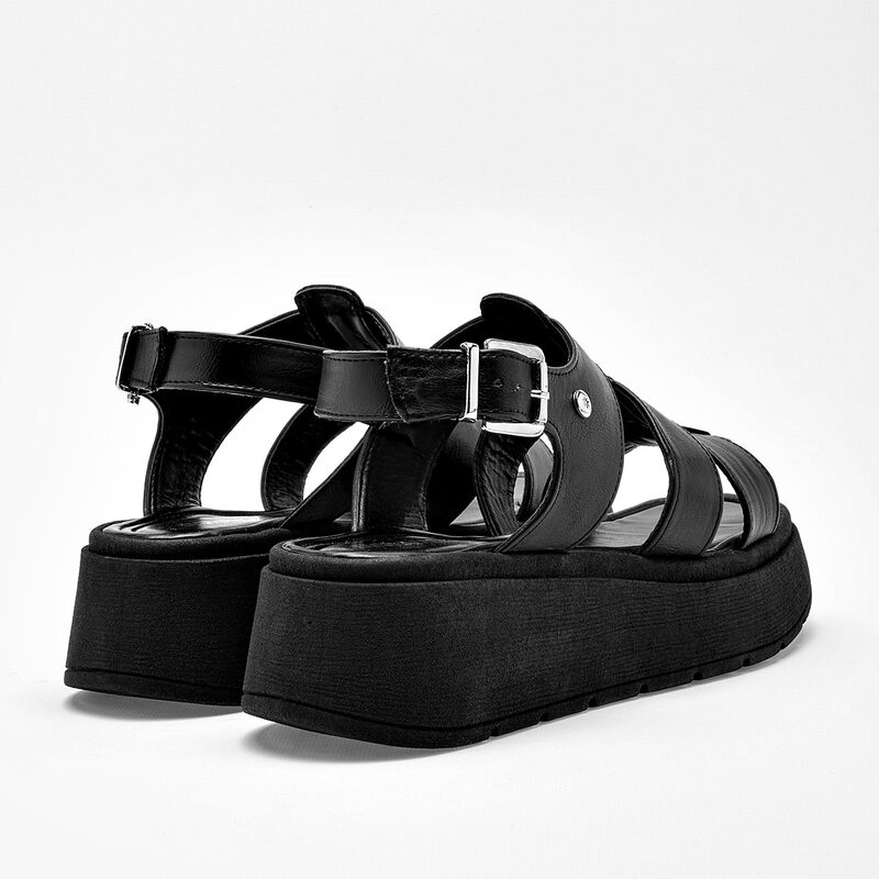 Moramora Sandalia para mujer negro image number null