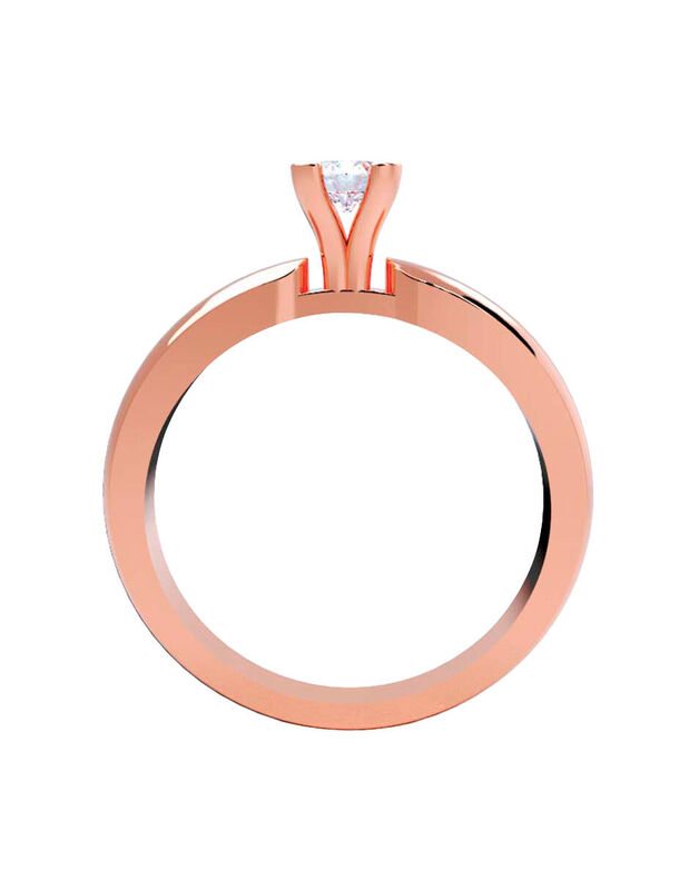 Anillo de Compromiso de 14K con Circonia Talla ... image number null