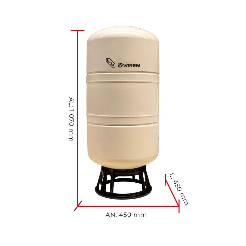 Tanque Presurizado Aquavarem, 140 L, 150 Psi, I... image number null