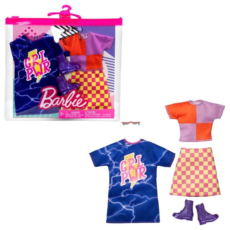 Set De Ropa Barbie Fashions, Paquete De 2 Con A... image number null