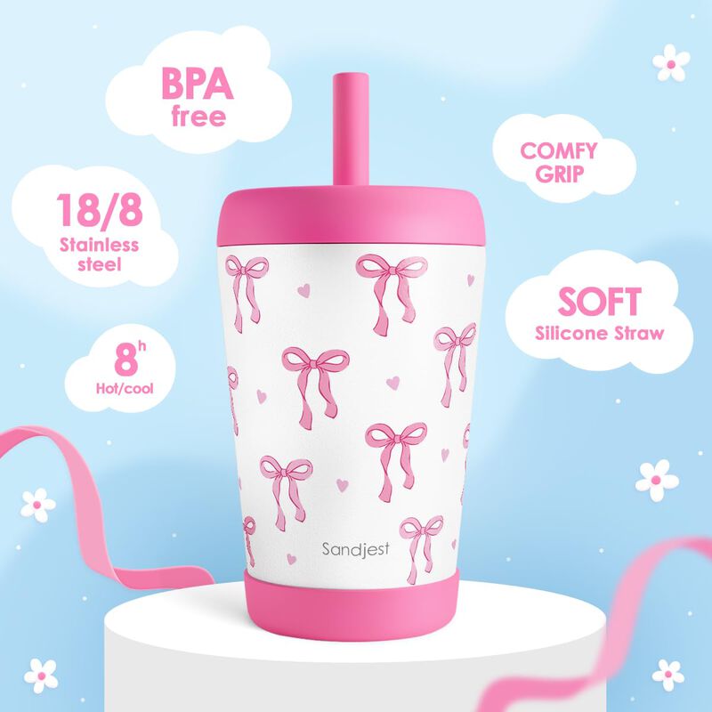 Vaso T&eacute;rmico Anti‑derrame Sandjest 340 ml Con L... image number null