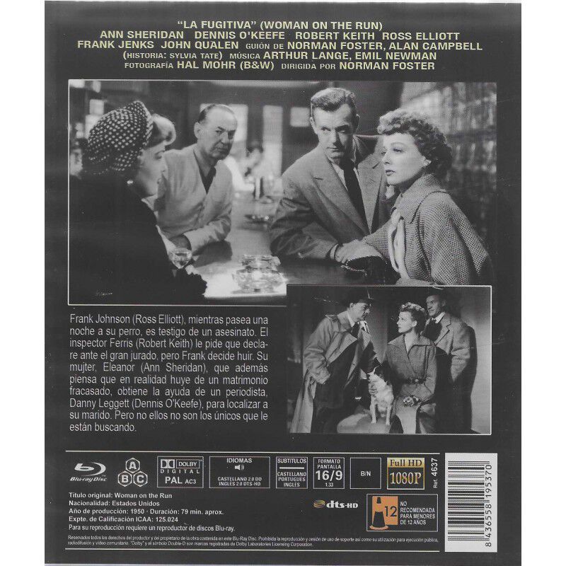 La Fugitiva (1950) &mdash; Mujer En Fuga [blu-ray] image number null