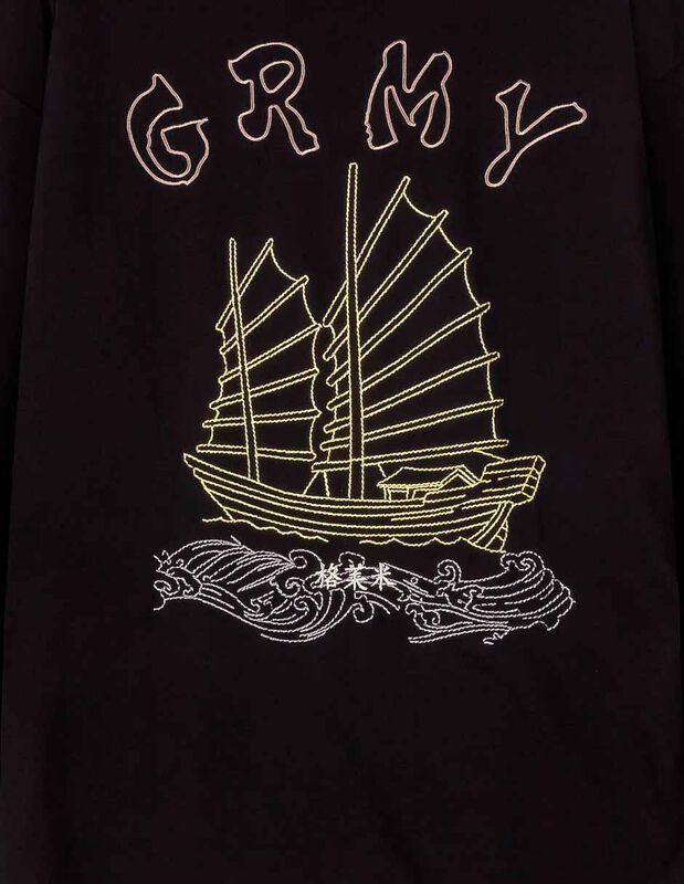 Sudadera Caballerro Grimey Sampans Negro GLS771 image number null