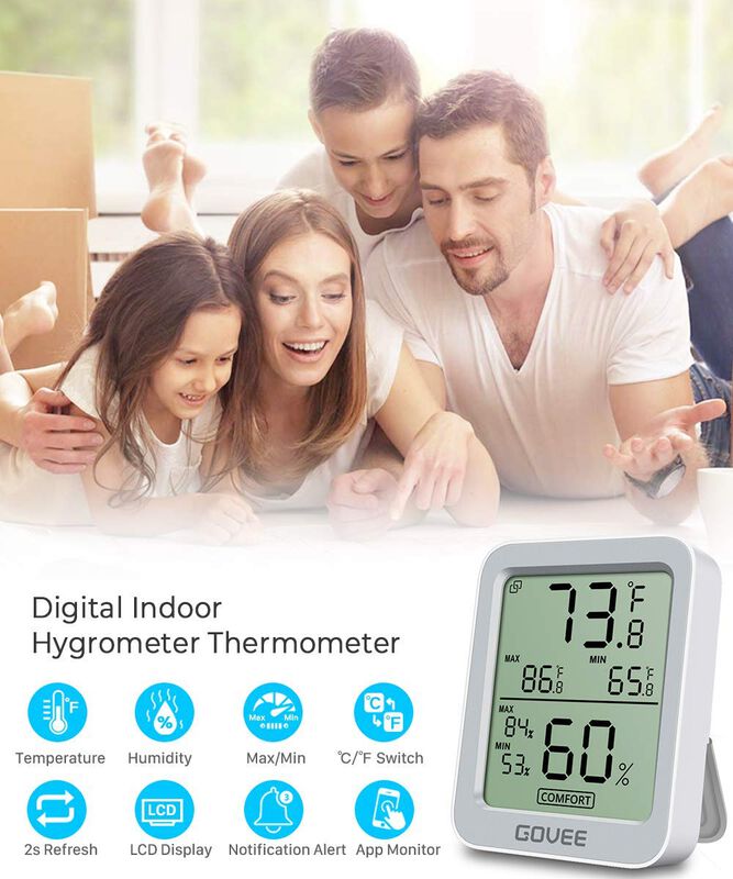 Higr&oacute;metro Digital Bluetooth Para Interiores Go... image number null