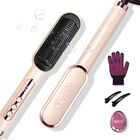 Cepillo Alisador De Pelo Tymo Ring Plus Ionic Titanium Gold