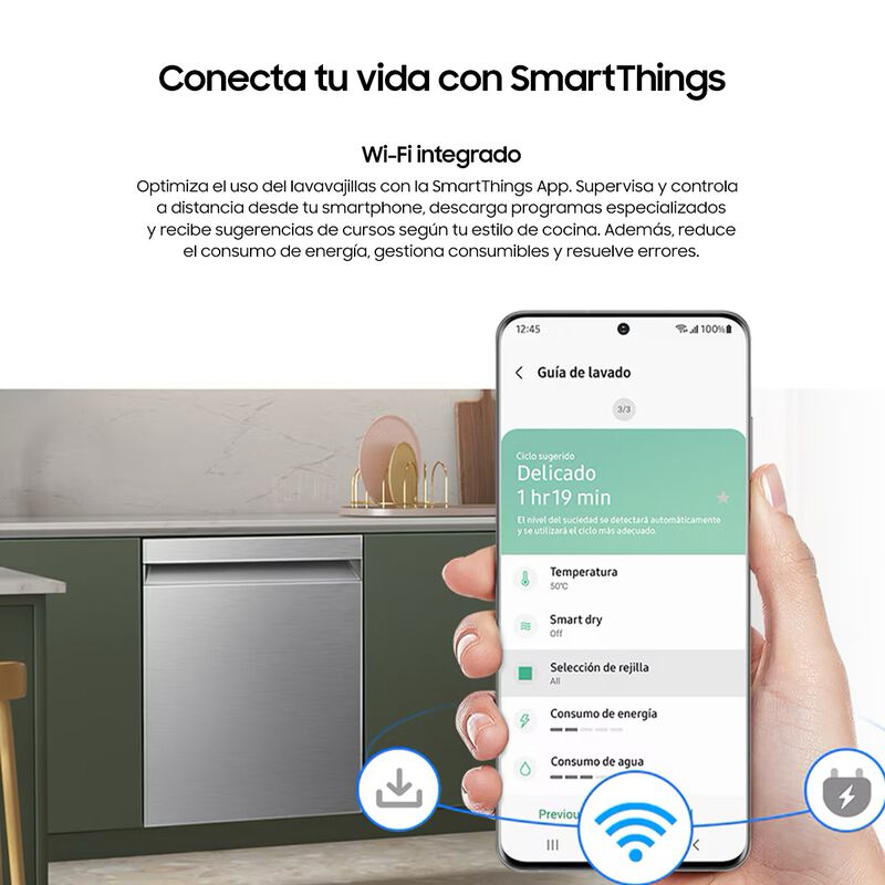 Lavavajillas Samsung 14 Servicios Autorelease C... image number null