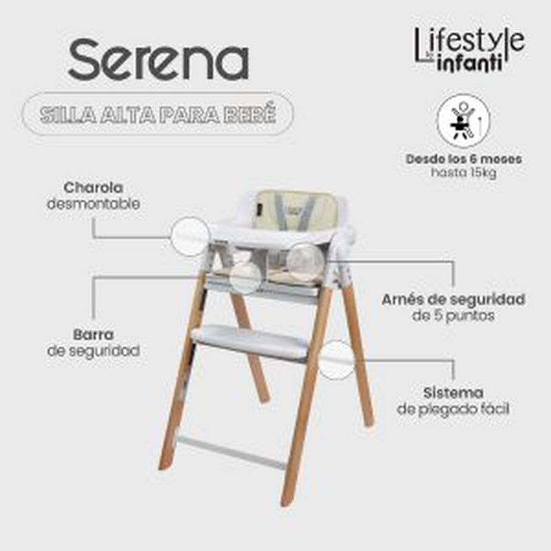 Silla Alta Periquera 2 En 1 Plegable Con Arnes ... image number null