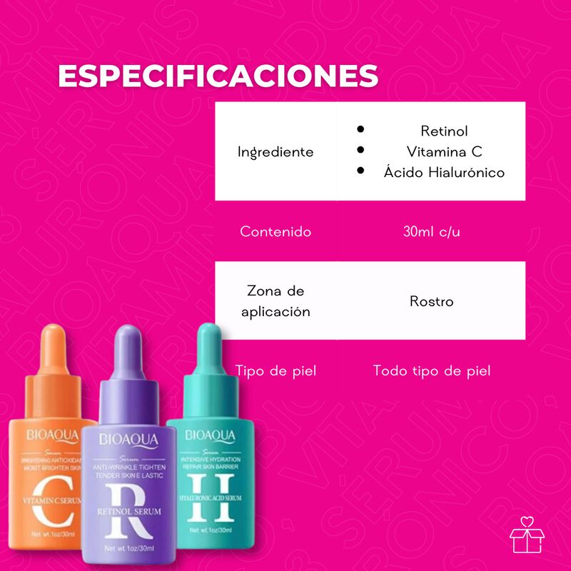 Bioaqua S&eacute;rums &Aacute;cido Hialur&oacute;nico Vitamina C Ret... image number null