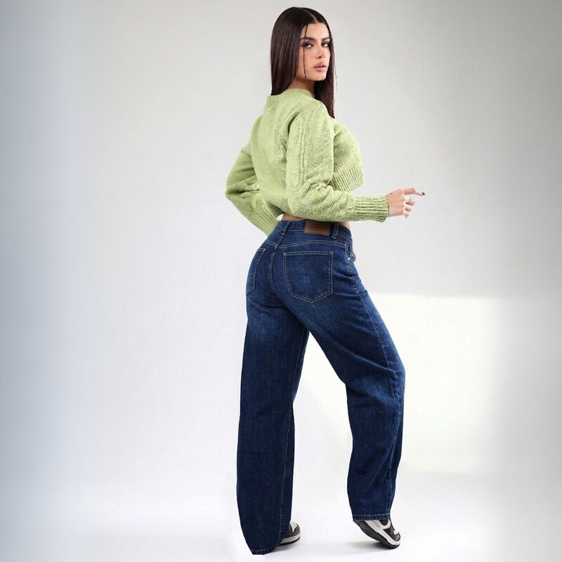 Pantal&oacute;n Savi Jeans Mom Sb4739 Tiro Medio Para ... image number null