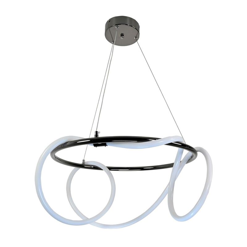 Candil De Led Manguera Redondo Negro image number null