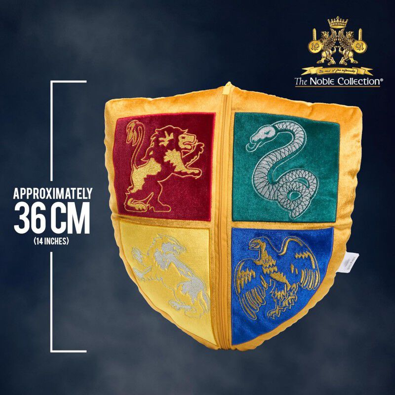Set 2 Cojines Snitch Dorada Y Escudo Hogwarts H... image number null